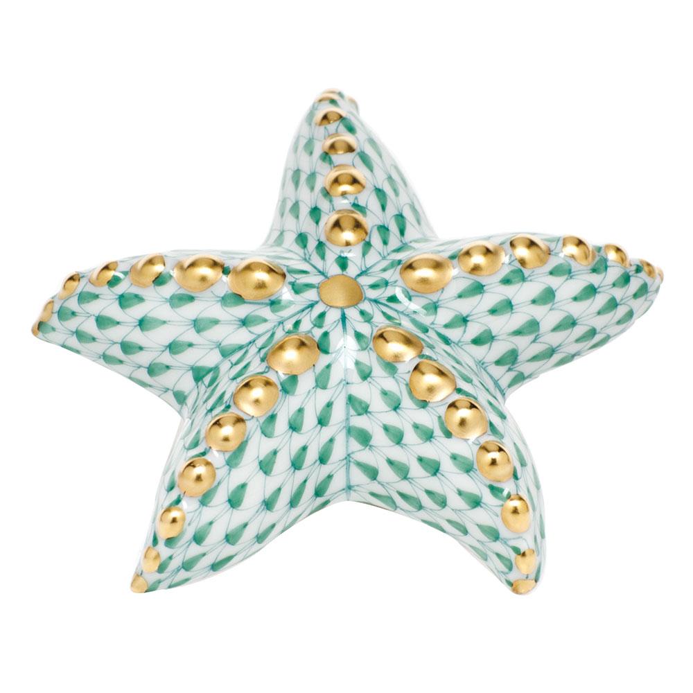 Exquisite Handmade Herend Porcelain Puffy Starfish Figurine