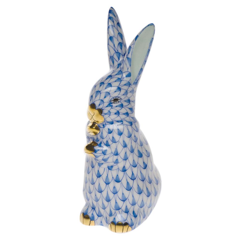 Exquisite Hand - painted Herend Standing Bunny Porcelain Figurine