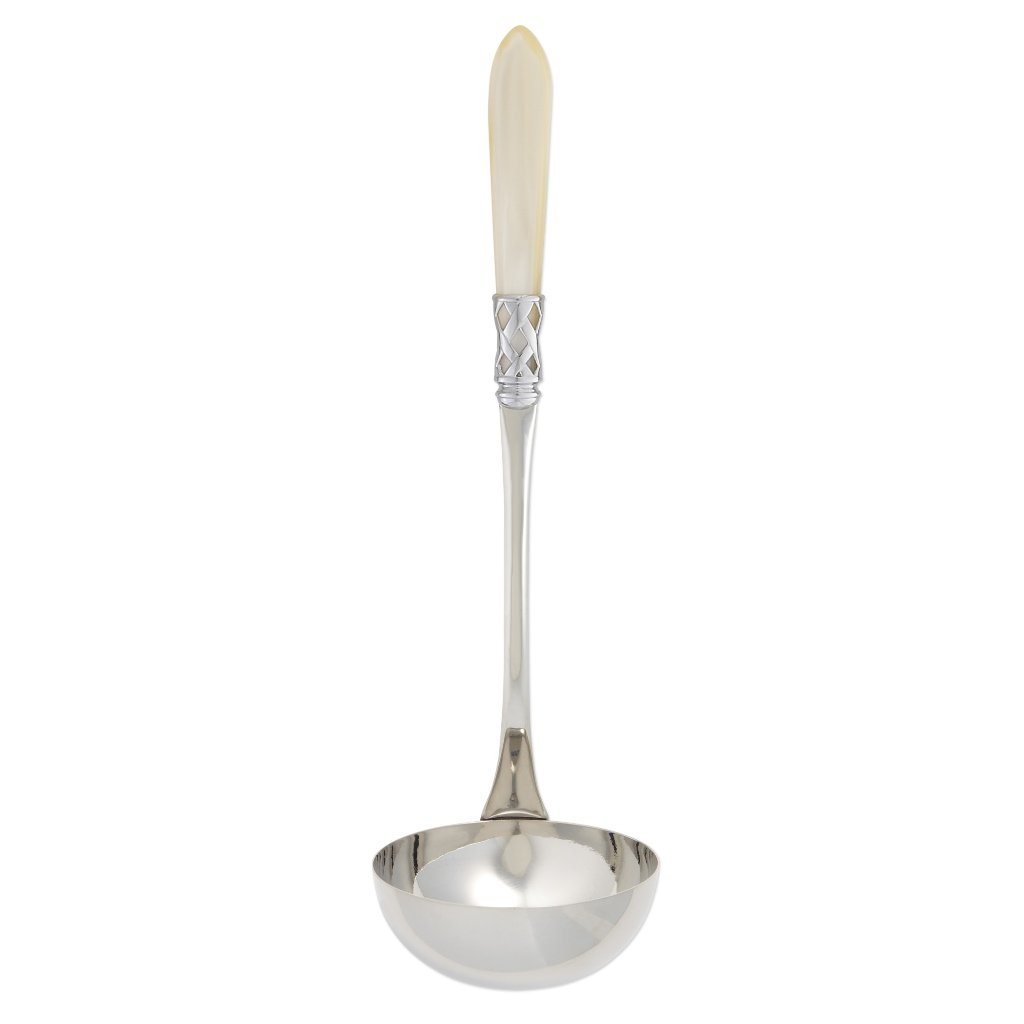 Vietri Aladdin Brilliant Chrome-Finished Soup Ladle for Sophisticated Dining