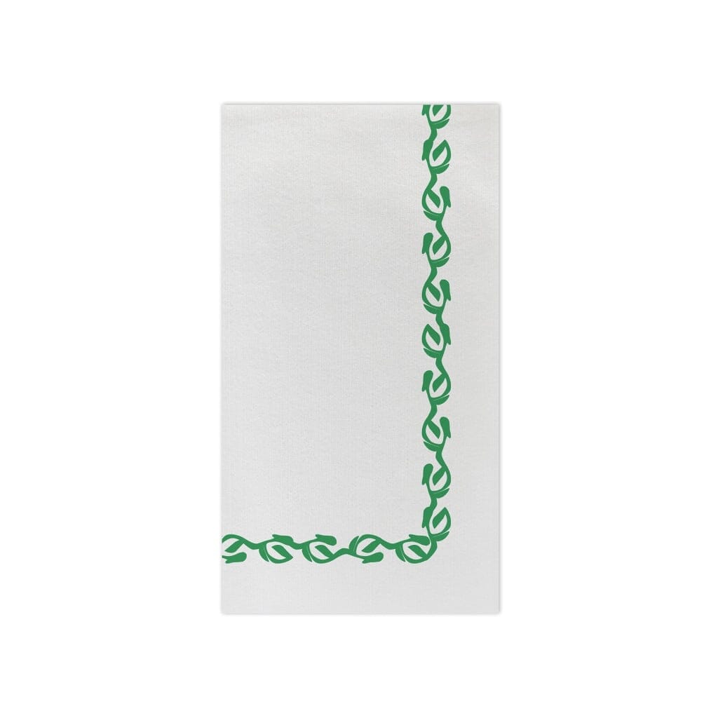 Vietri Disposable Papersoft Florentine Green Guest Towels for Entertaining and Everyday Use