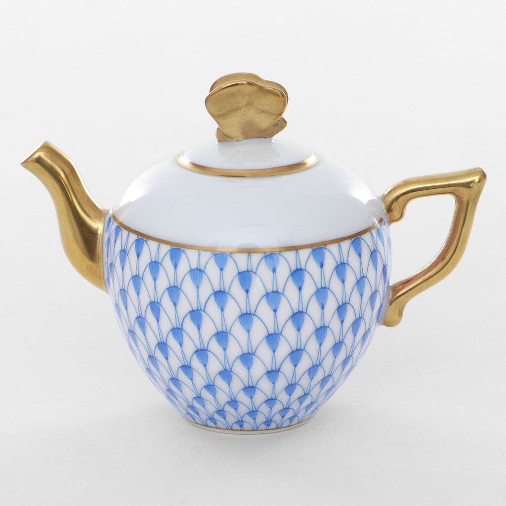 Handmade and Hand - painted Herend Porcelain Teapot Figurine 2023