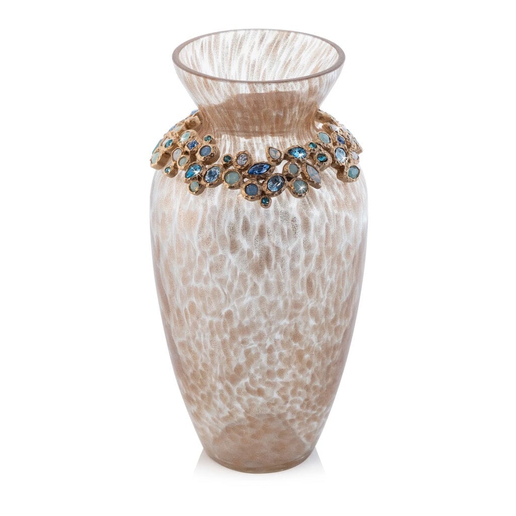 Jay Strongwater Oceana - Stunning Norah Bejeweled Champagne Glass Vase