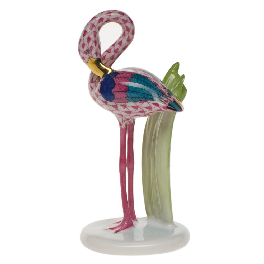 Herend Handmade Little Flamingo Porcelain Figurine for Decor