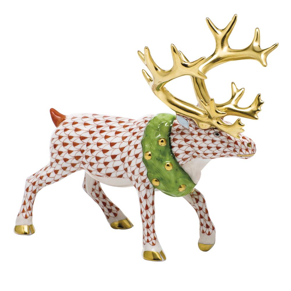 Herend Holiday Reindeer Figurine