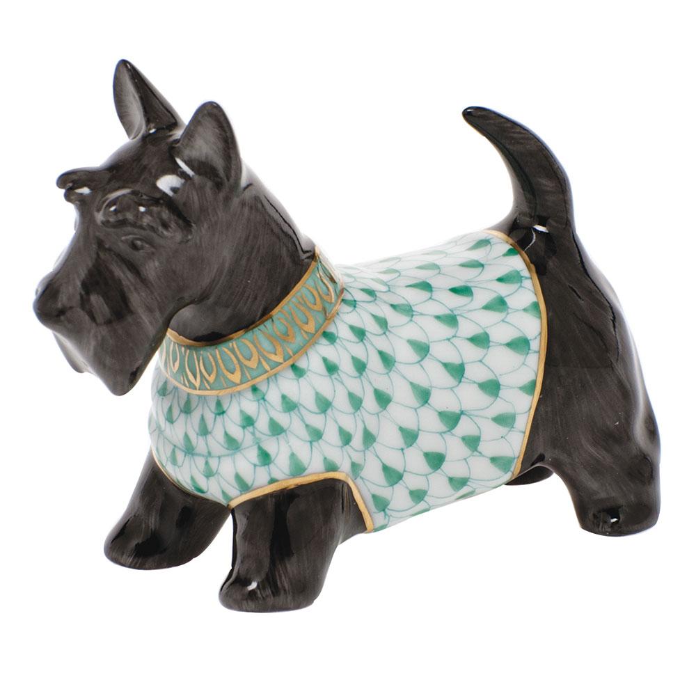 Handmade & Hand - painted Herend Scottie Mcduff Porcelain Figurine