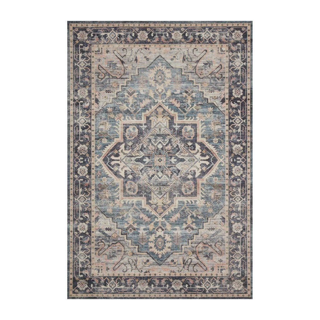 Loloi II Navy / Multi-Colored Hathaway HTH 01 Area Carpet for Interior Decoration