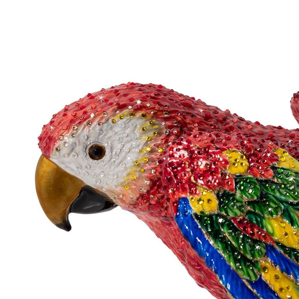 Limited Edition Jay Strongwater Skylar Macaw Decorative Figurine