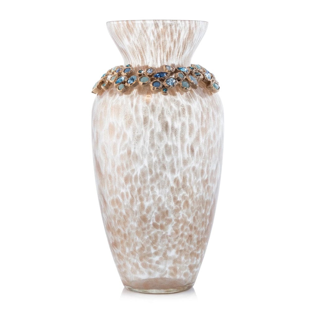 Jay Strongwater Oceana - Stunning Norah Bejeweled Champagne Glass Vase