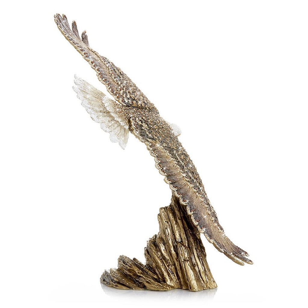 Jay Strongwater 25th Anniversary Collectible Franklin Soaring Eagle Figurine