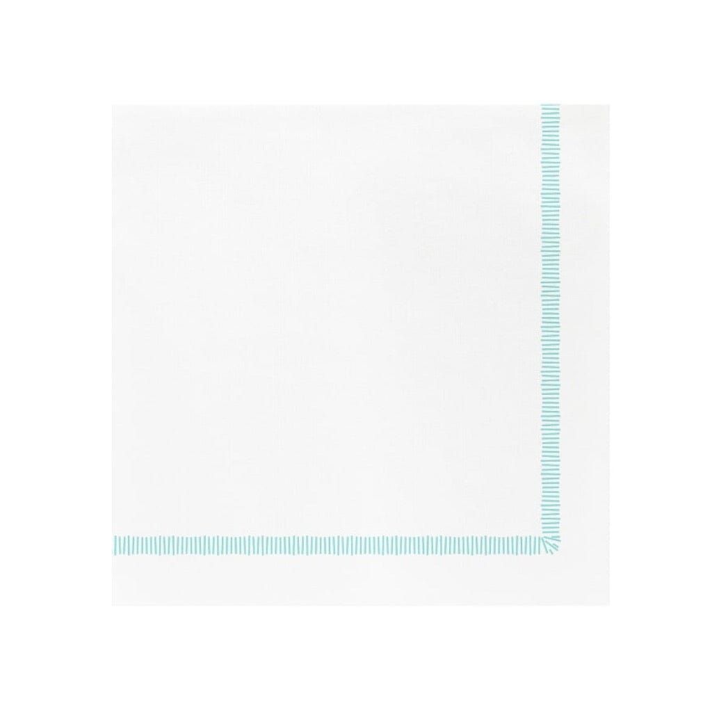 Vietri Aqua Fringe Papersoft Disposable Dinner Napkins