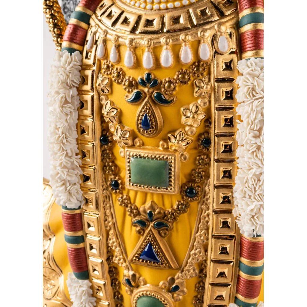 Limited Edition 499 - Handmade Lladro Porcelain Lord Shrinathji Sculpture 2022
