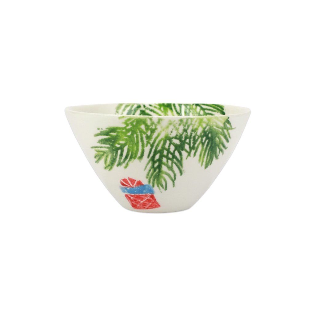 Vietri Hand - painted Nutcrackers - themed French Horn - shaped Ceramic Cereal Bowl