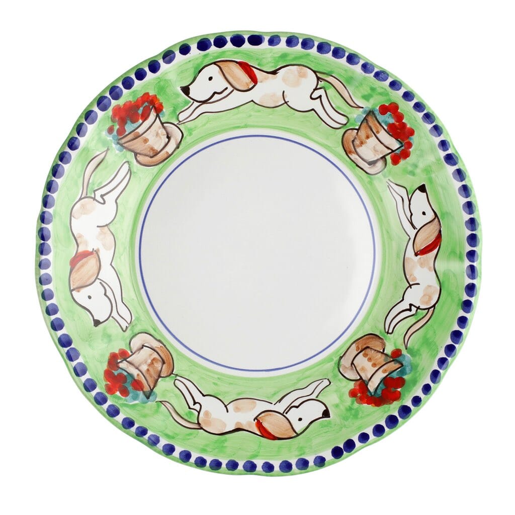 Vietri Campagna Cane Decorative Service Plate or Charger for Dining