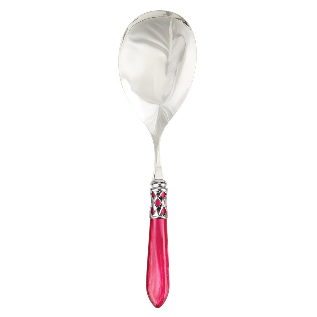 Vietri Aladdin Elegant Shiny Chrome Finish Stainless Steel Serving Spoon