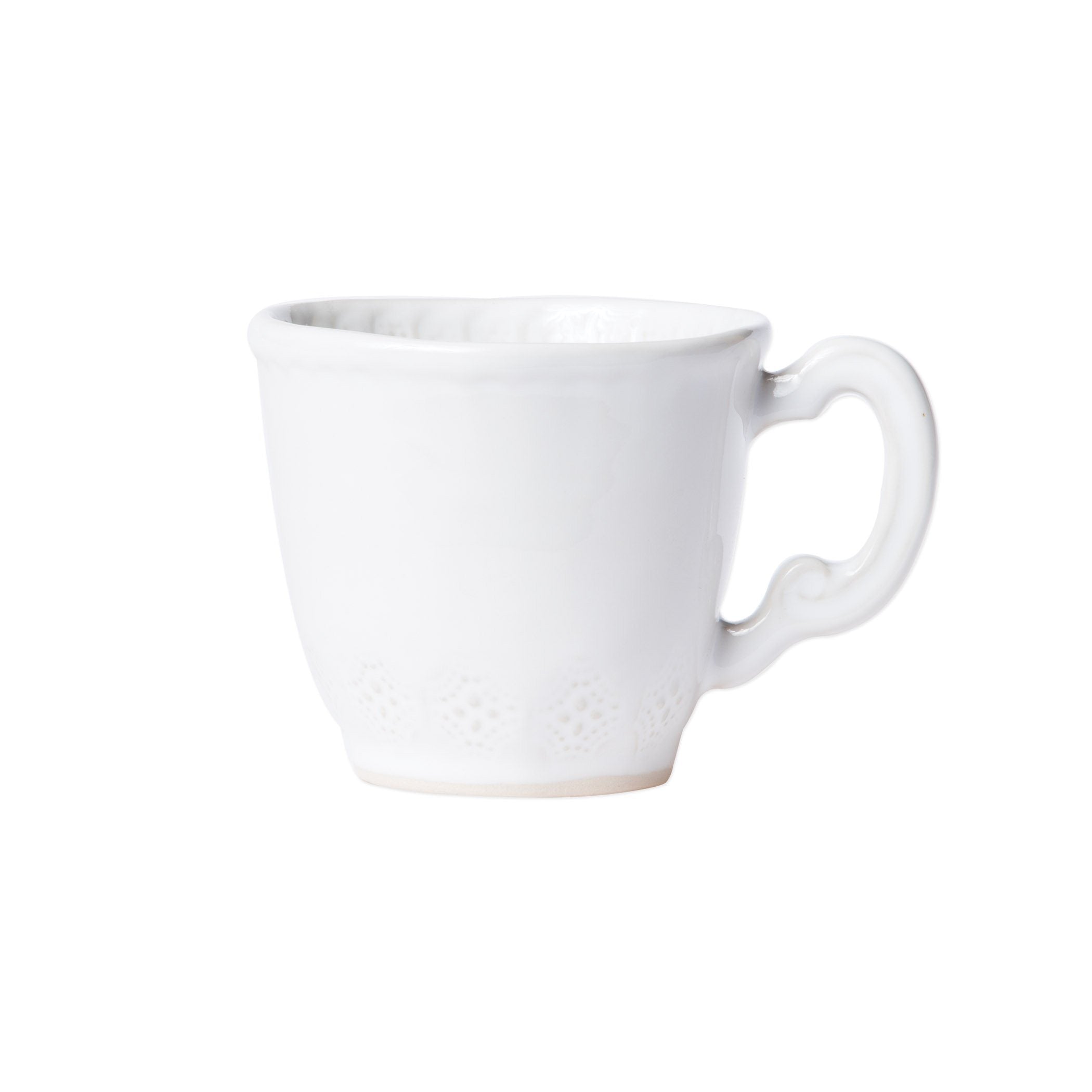 Vietri Handcrafted 10 oz Stone Lace Enchanted Italian Mug