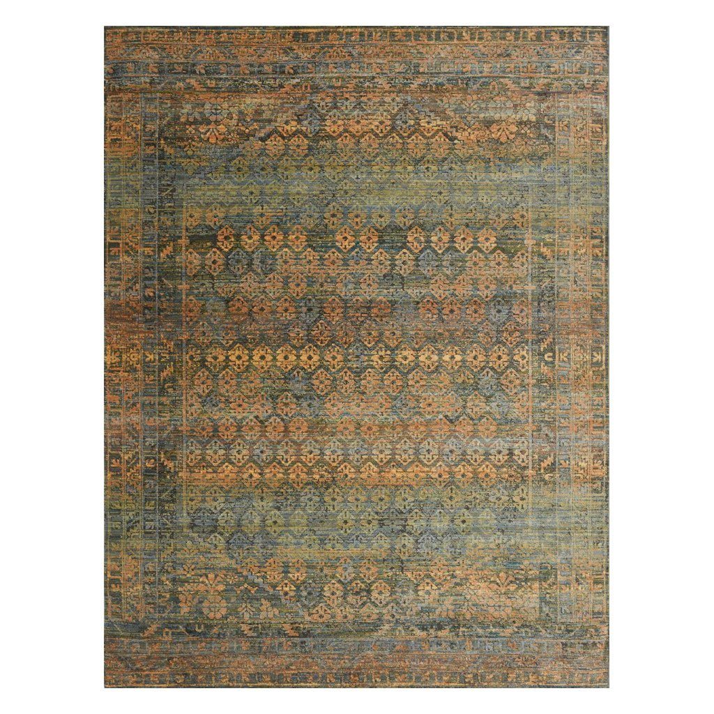 Loloi Javari JV 03 Area Rug in Stunning Lagoon Fiesta Color