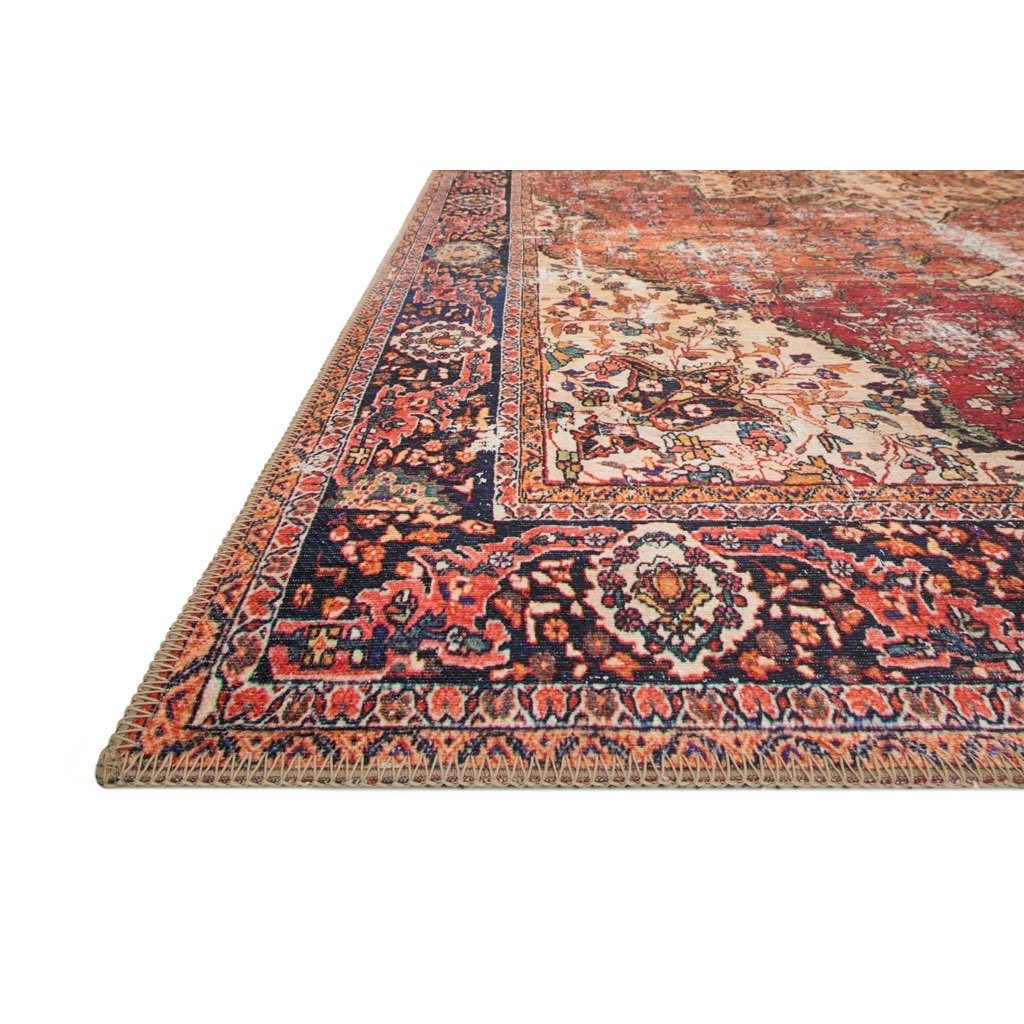 Stylish Loloi Loren LQ 07 Area Rug in Stunning Red and Navy Colors