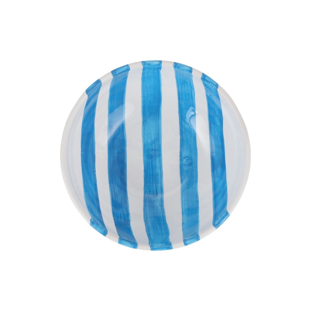 Vibrant Vietri Amalfitana Striped Cereal Bowls for Colorful Breakfasts