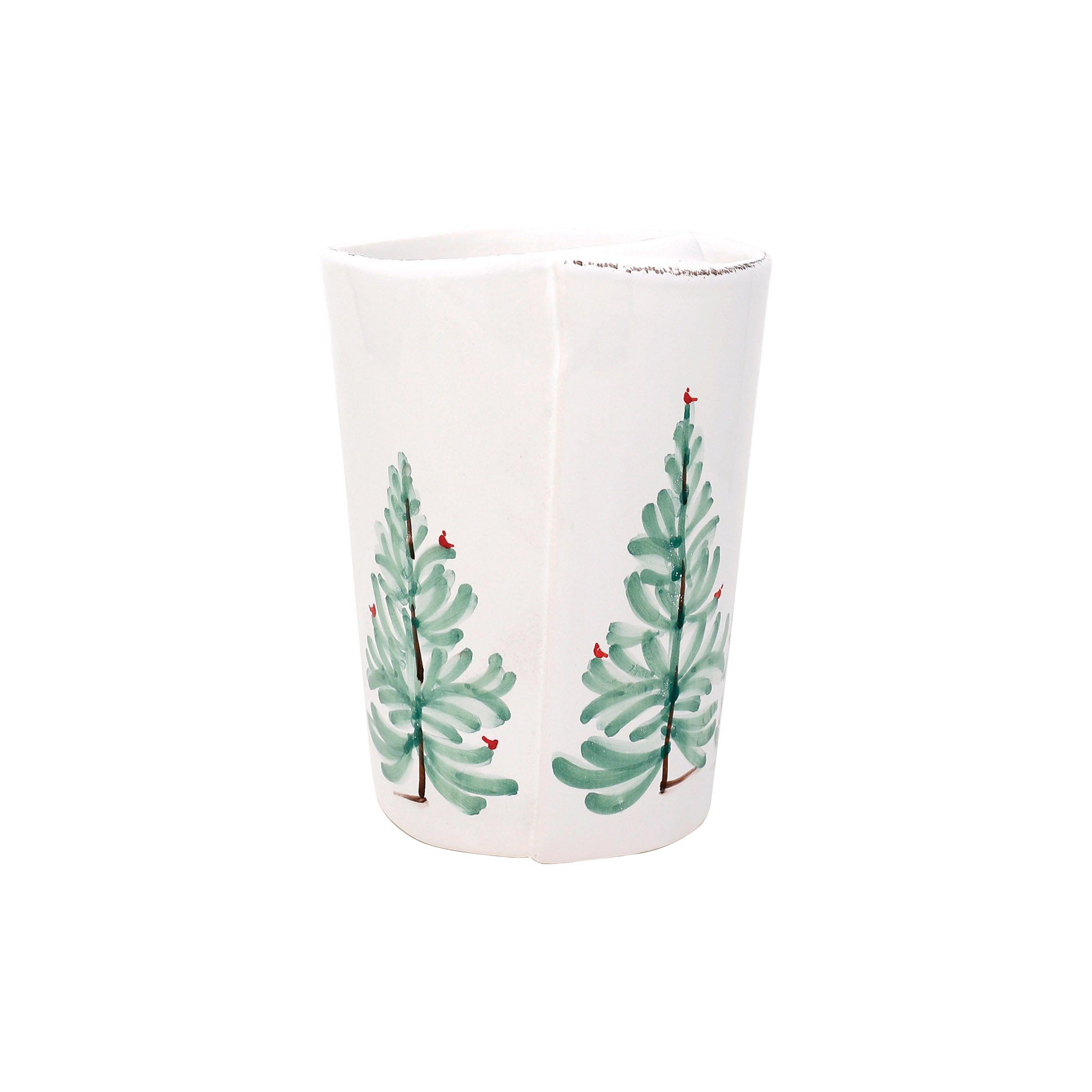 Vietri Hand - painted Lastra Holiday Italian Stoneware Utensil Holder