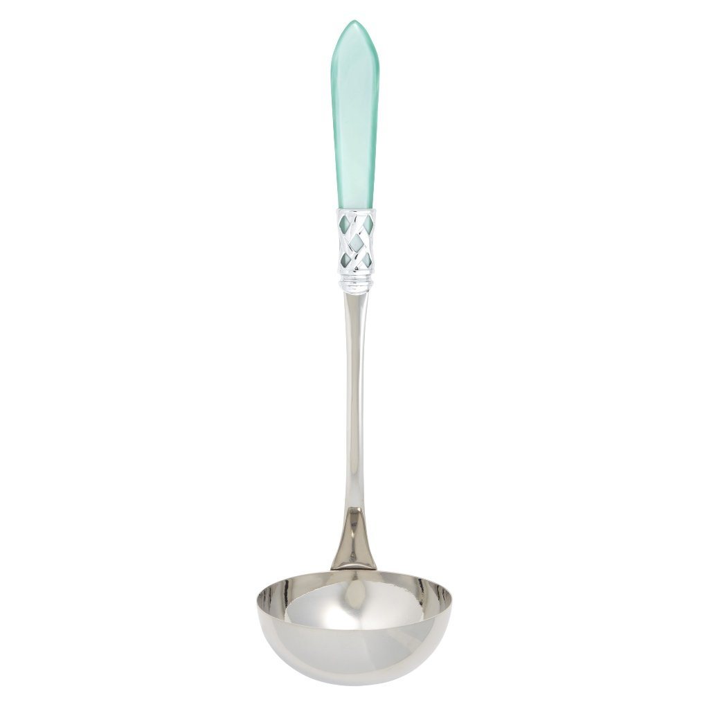 Vietri Aladdin Brilliant Chrome-Finished Soup Ladle for Sophisticated Dining