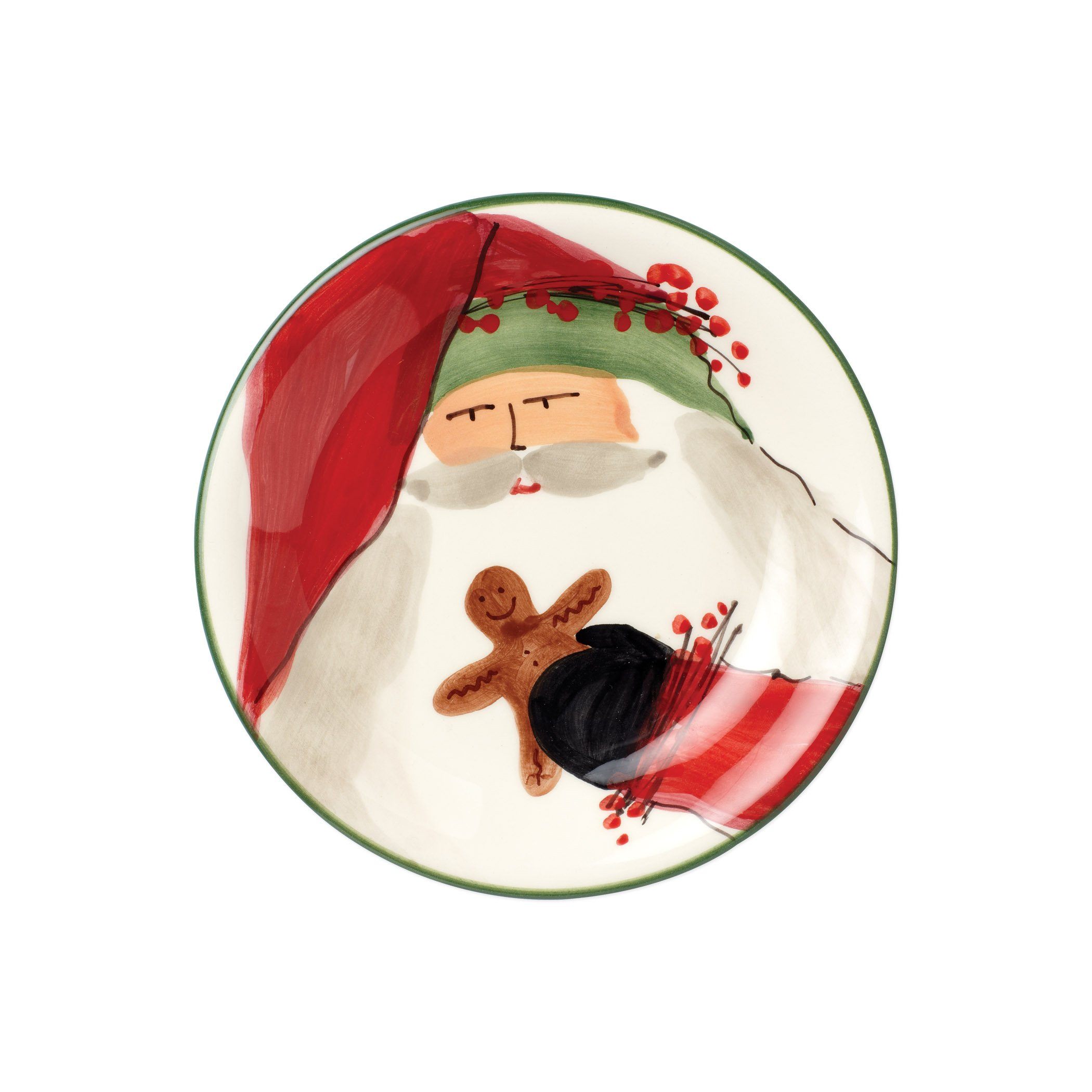 Vietri Old St. Nick Bambini Tableware Set - Handmade Italian Holiday Collection