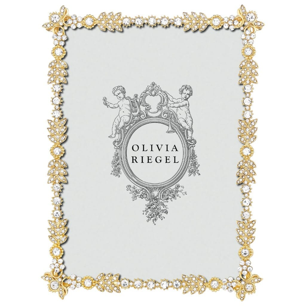 Olivia Riegel 5 x 7 Gold Duchess Photo Frame with Luxury Crystal Details