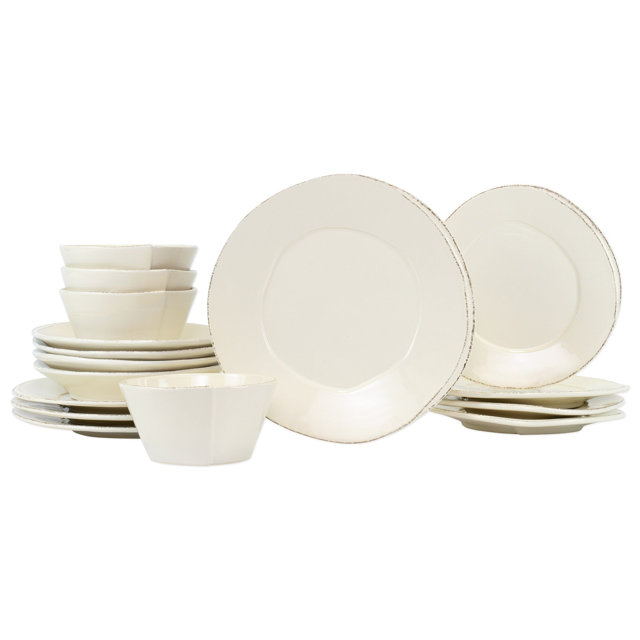 Vietri Handmade Sixteen - Piece Italian Stoneware Place Setting