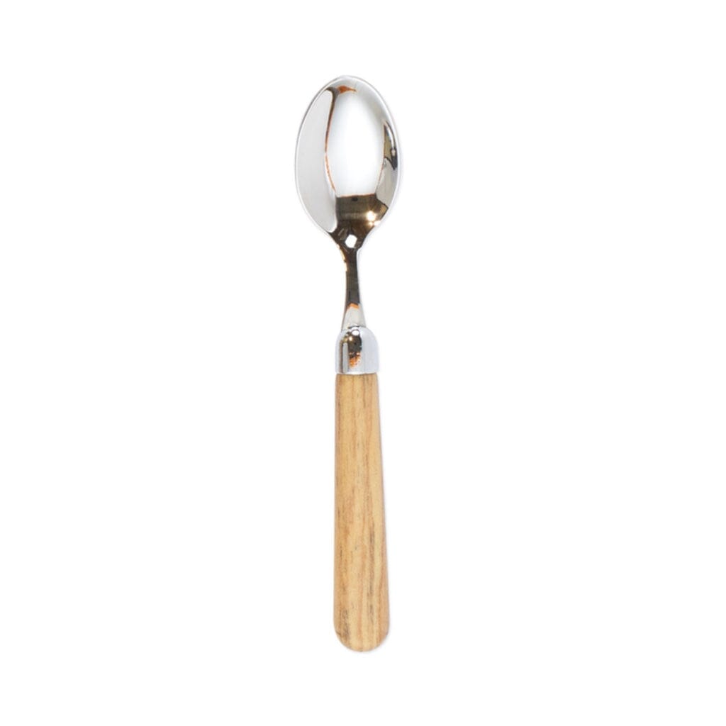 Vietri's Albero Teaspoon with Warm Wood Handles and 18/10 Stainless Steel