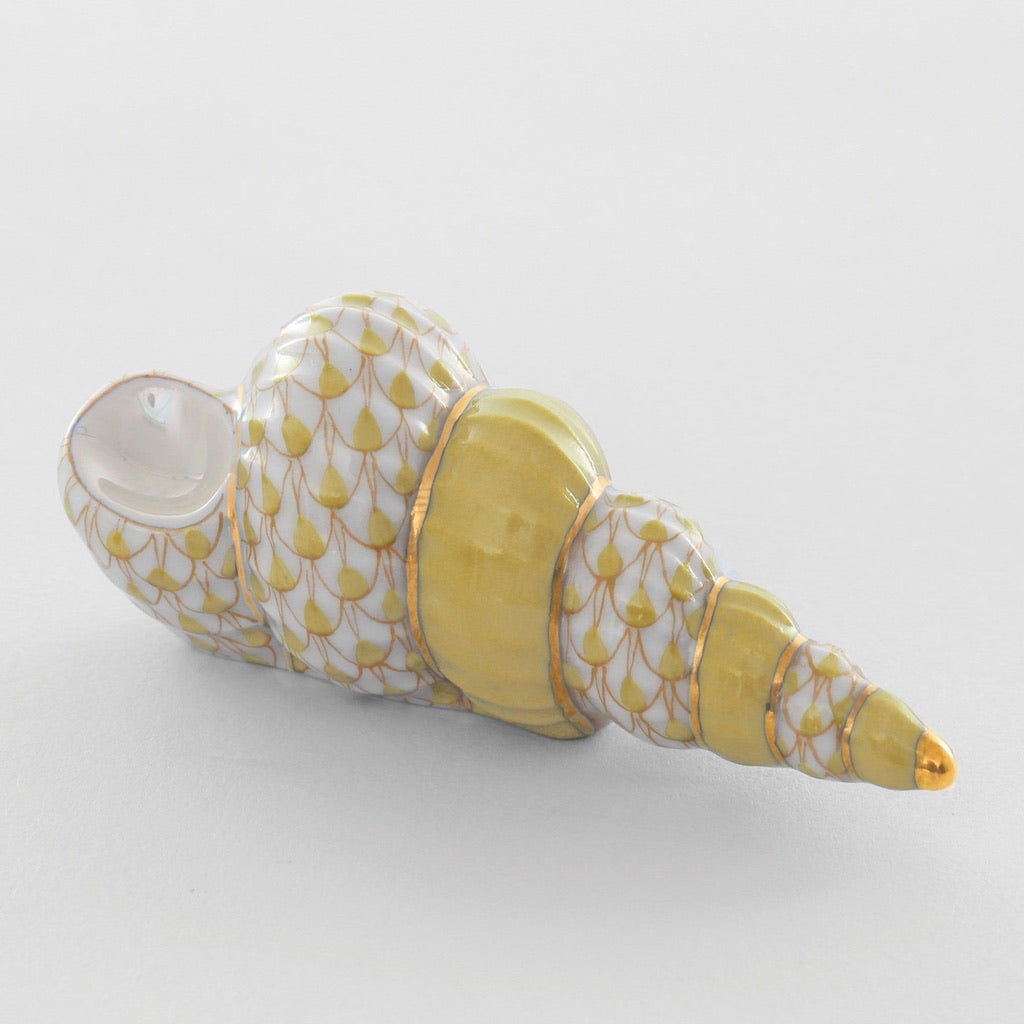 Herend Handmade Porcelain Staircase Shell Decorative Figurine