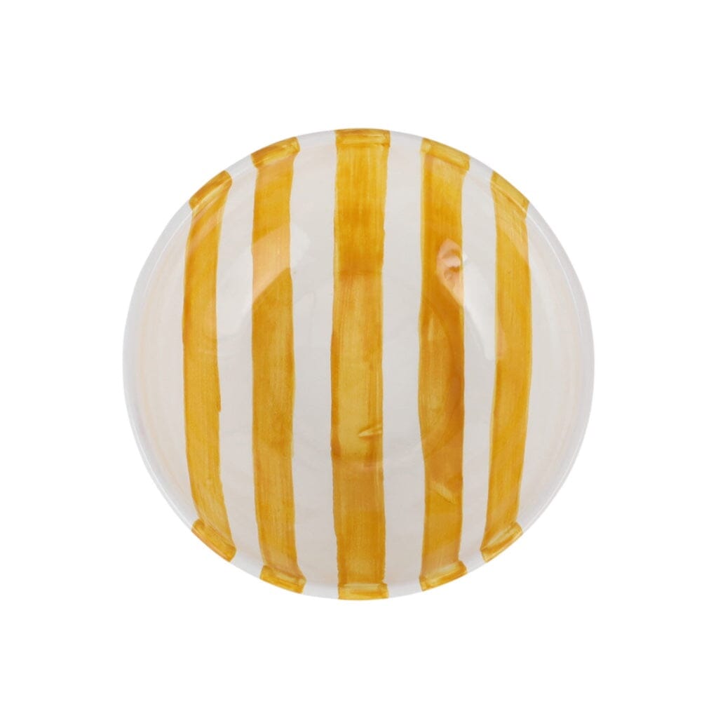 Vibrant Vietri Amalfitana Striped Cereal Bowls for Colorful Breakfasts