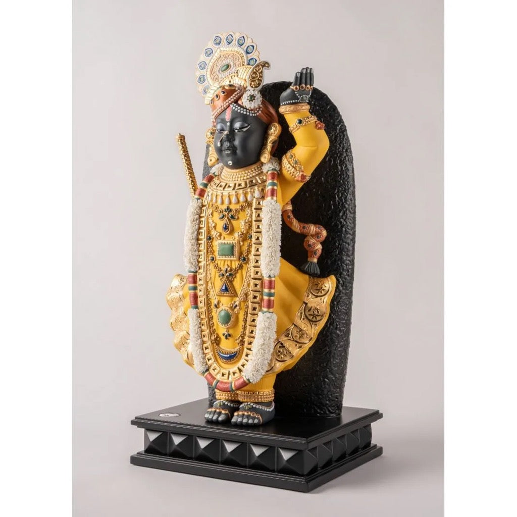 Limited Edition 499 - Handmade Lladro Porcelain Lord Shrinathji Sculpture 2022