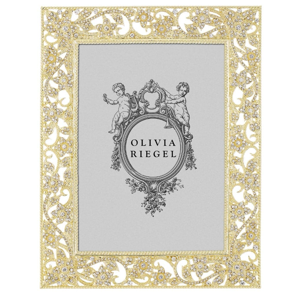 Olivia Riegel Gold Flora 5 x 7 Frame