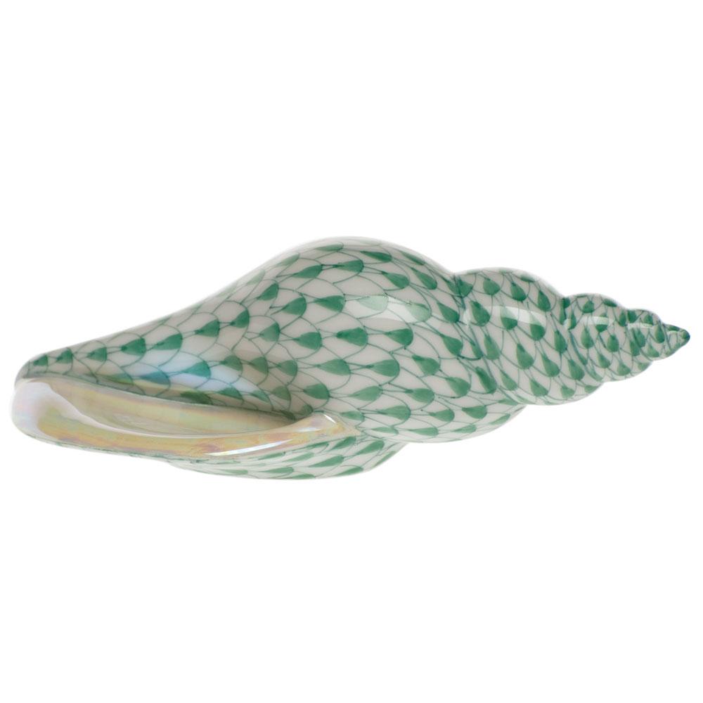 Exquisite Hand - painted Herend Tulip Shell Porcelain Figurine