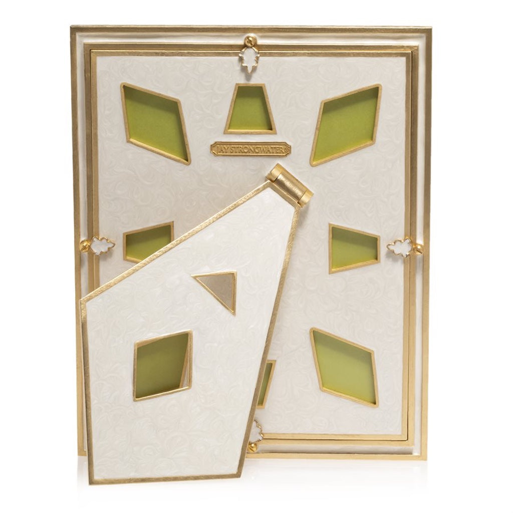 Jay Strongwater 8 x 10 Rainbow Vertex Pyramid Picture Frame