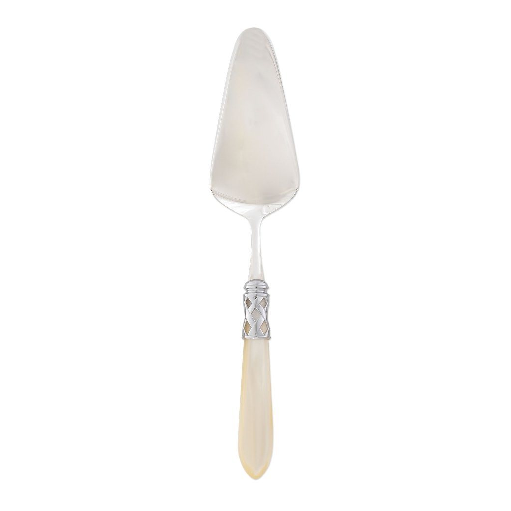Vietri Aladdin Pastry Server with Brilliant Chrome - Finished Stainless - Steel Dessert Serving Tool