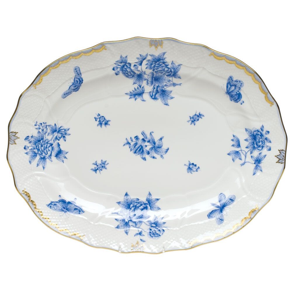 Herend Fortuna Serving Platter with 24K Gold Accents