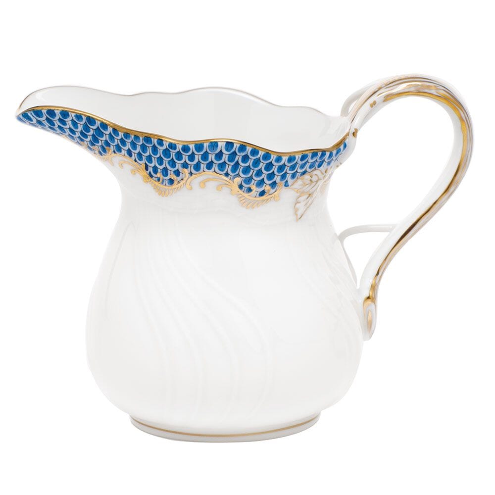 Herend Creamer with Timeless Fish Scale Pattern in Various Colors