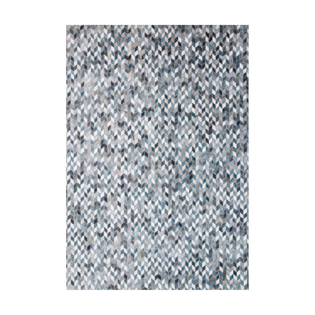 Loloi II Maddox MAD 08 Soft Ocean Blue & Grey Power - Loomed Area Rug