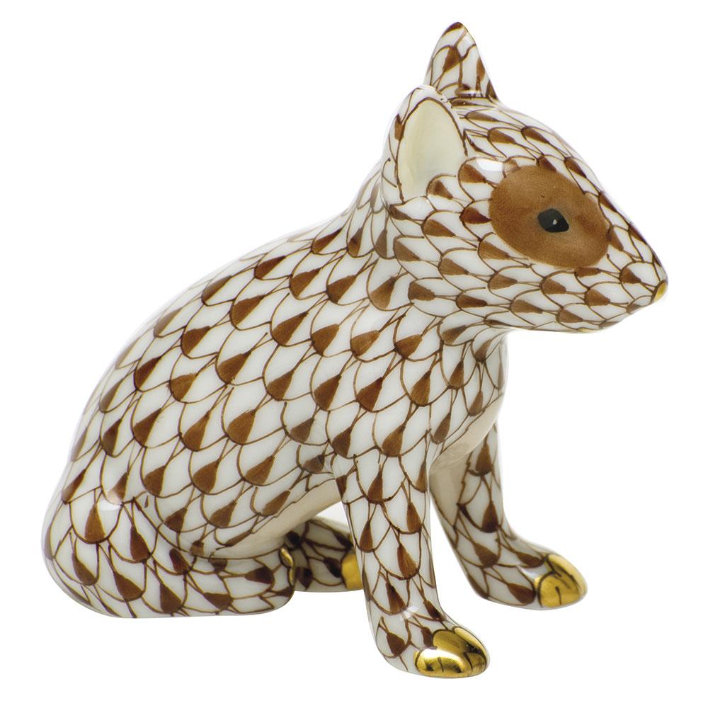 Exquisite Handmade Herend English Bull Terrier Puppy Porcelain Figurine for Collectors