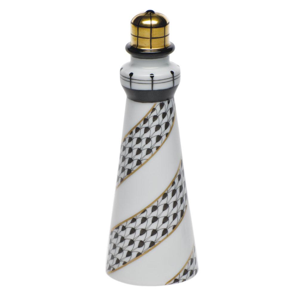 Handmade and Hand - painted Herend Lighthouse Porcelain Figurine