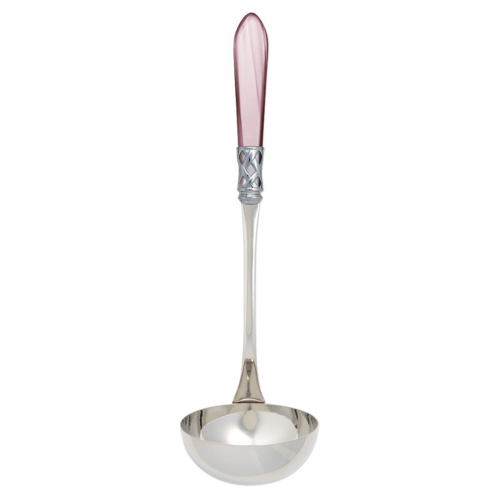 Vietri Aladdin Brilliant Chrome-Finished Soup Ladle for Sophisticated Dining