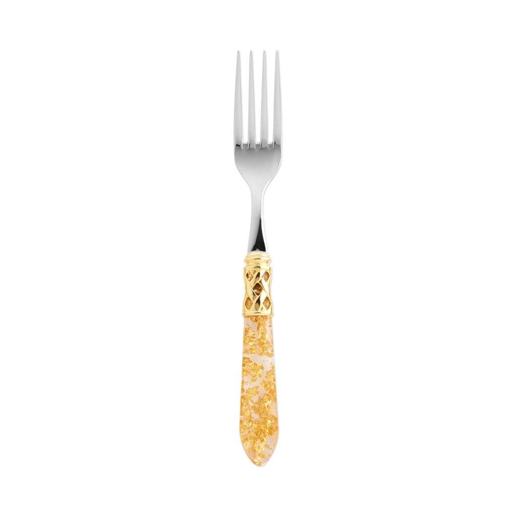 Vietri Aladdin Fork with Brilliant Chrome Finish, Handmade in Italy