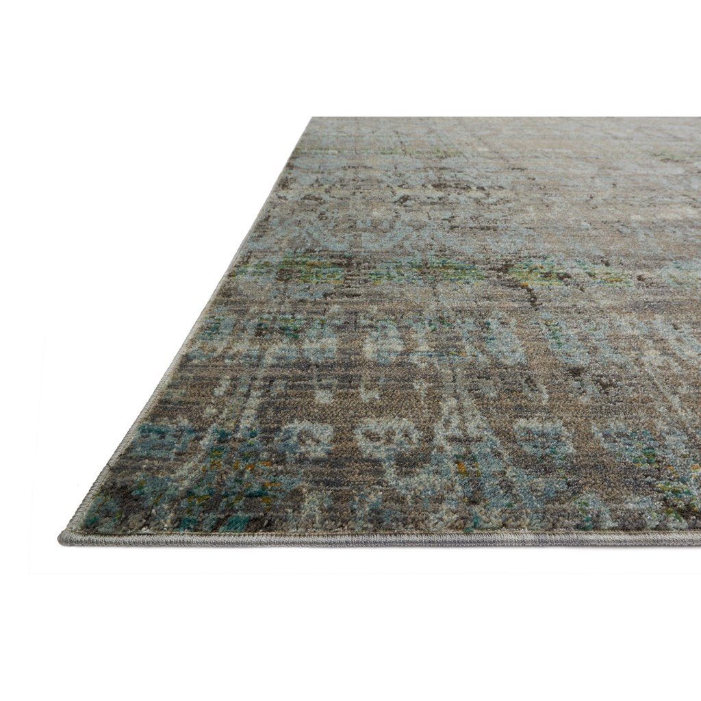 Loloi Javari JV 07 Area Rug in Stunning Steel Lagoon Color