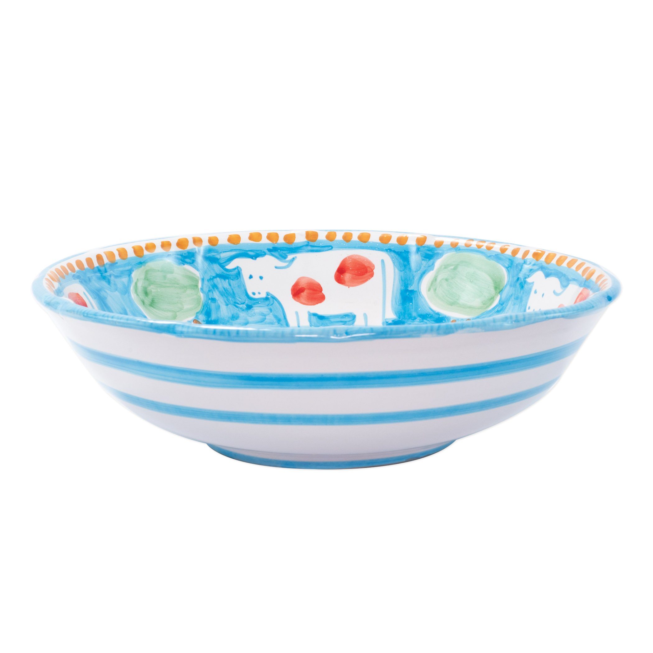 Vietri Campagna Mucca Large Serving Bowl