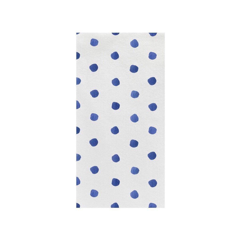 Soft and Absorbent Dot Blue Vietri Papersoft Guest Towels