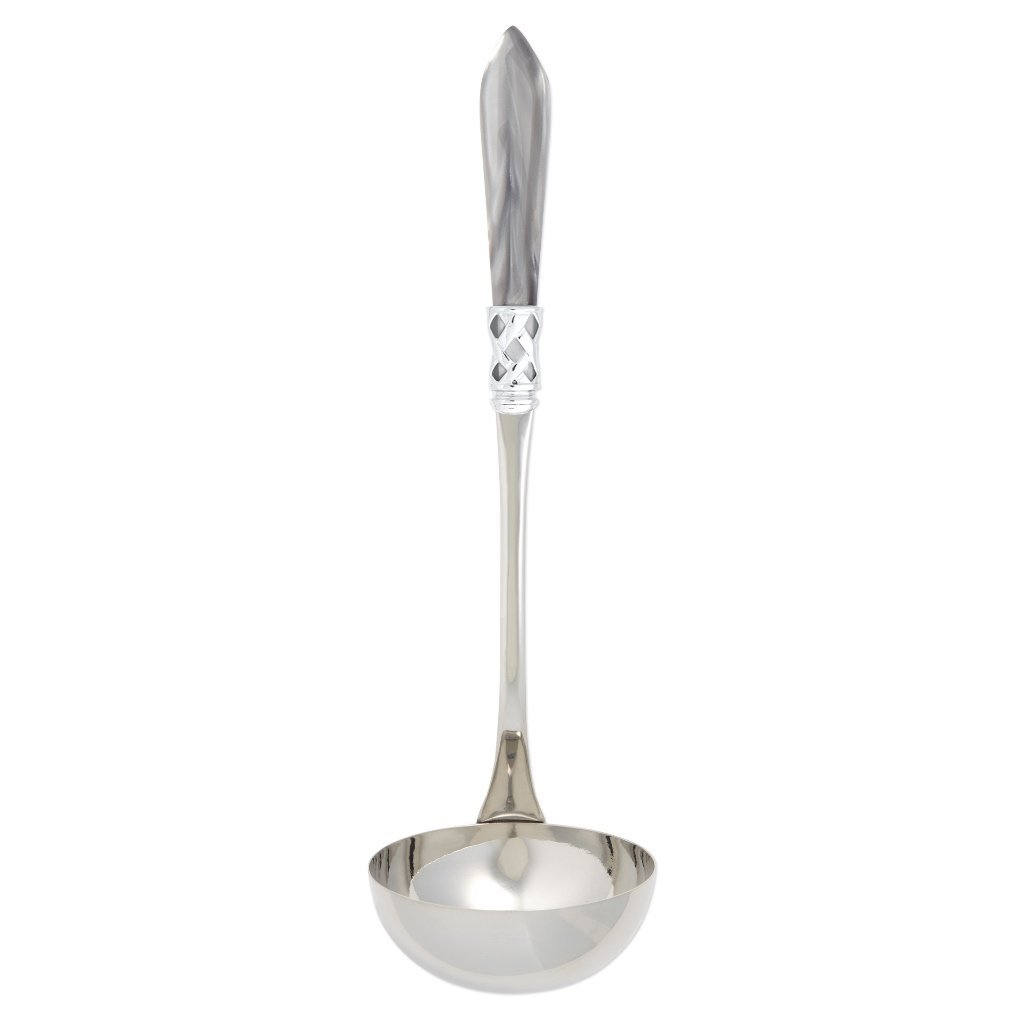 Vietri Aladdin Brilliant Chrome-Finished Soup Ladle for Sophisticated Dining