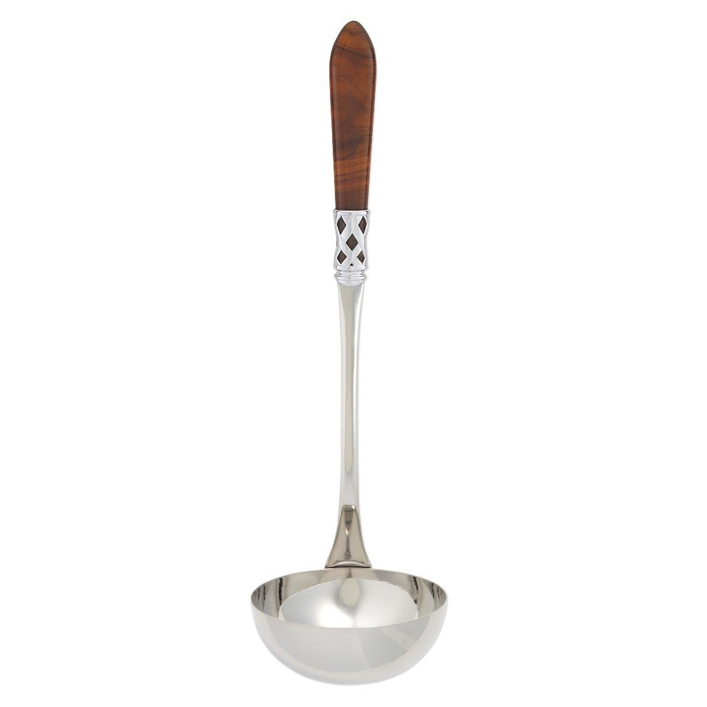 Vietri Aladdin Brilliant Chrome-Finished Soup Ladle for Sophisticated Dining
