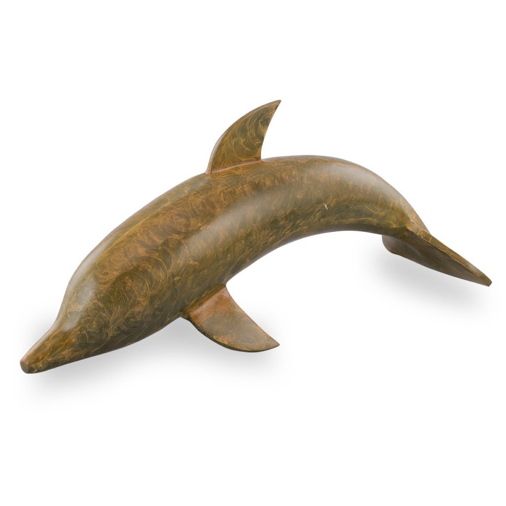 SPI Home Decorative Large Aluminum Dolphin for Tabletop Display