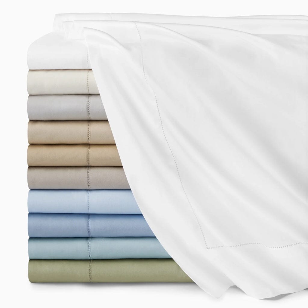 Sferra Fiona Full and Queen Size Luxury Flat Sheet Measuring 96 Inches by 114 Inches