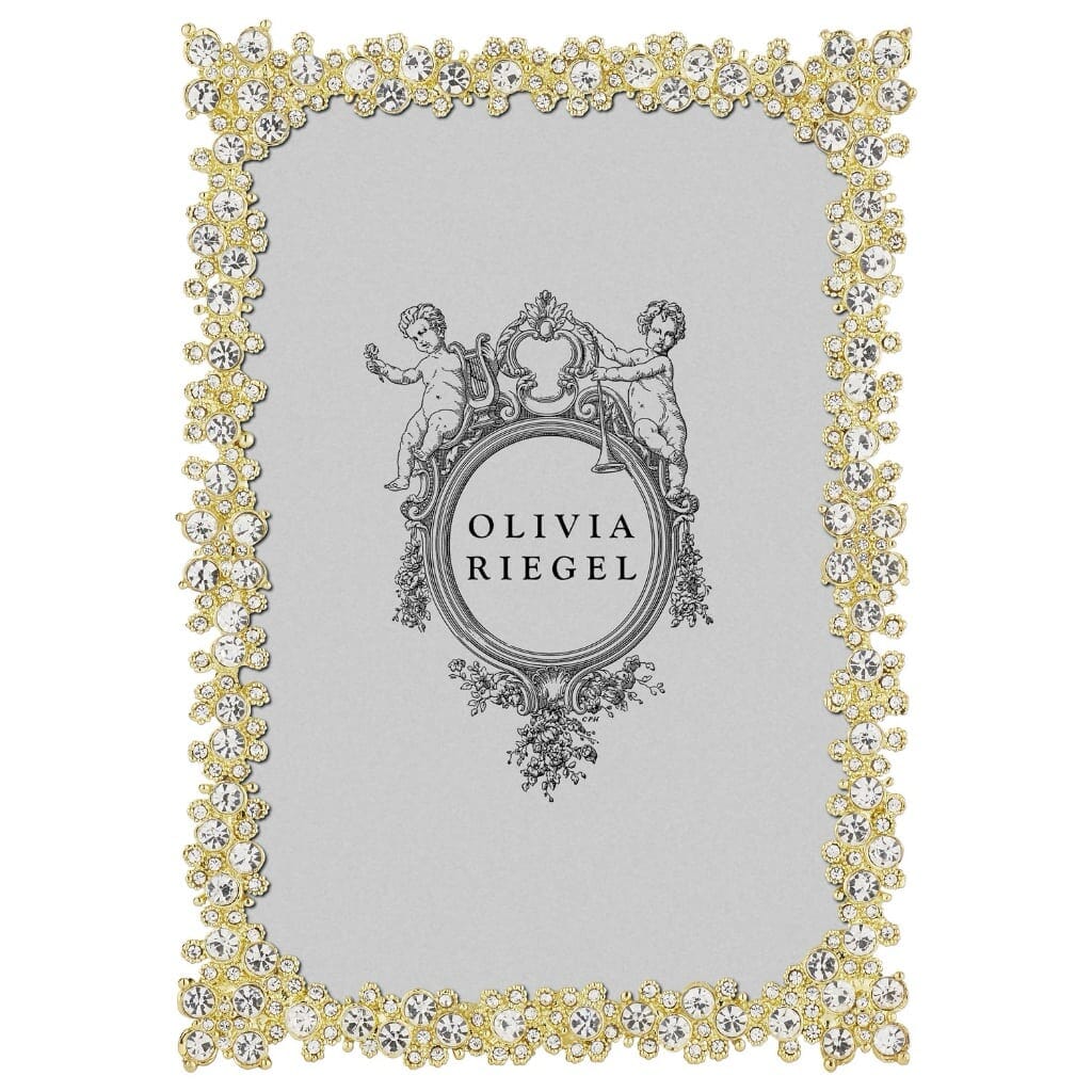 Luxurious Olivia Riegel Gold-Plated Princess Photo Frame for 4 x 6 Pictures